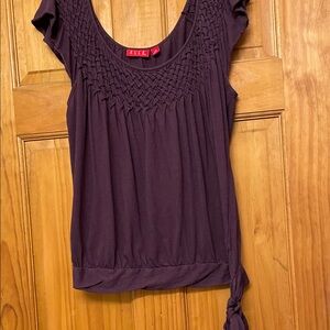 Elle Women's Deep Purple Knit Top
